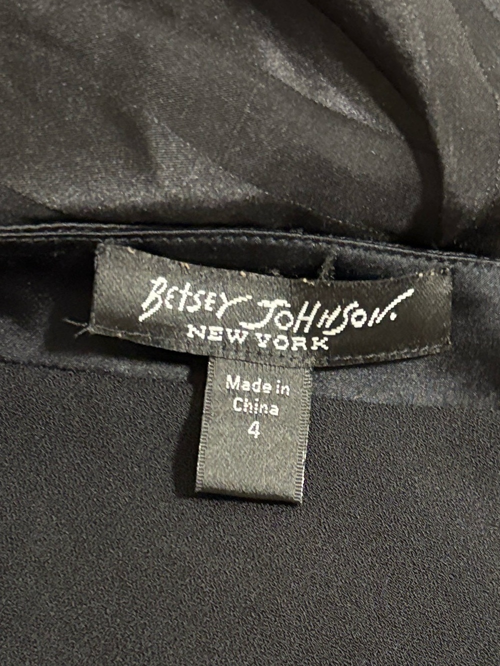Vintage 90s Betsey Johnson New York Black Striped Beaded Fit & Flare Midi Dress - Picture 6 of 6